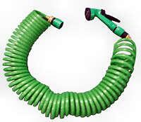 Coil up hose 7,5m flexible with spray-head