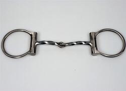 SS D-Ring Square Twisted Wire Snaffle