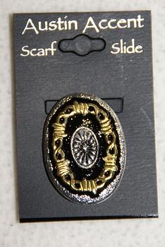 Scarf Slide Black/Gold