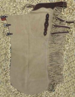Batwing Chaps Suede Basket