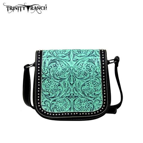 Trinity Ranch Tooled Design Collection Handbag