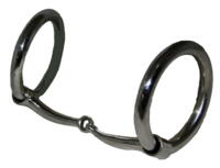 Heavy ring snaffle bit