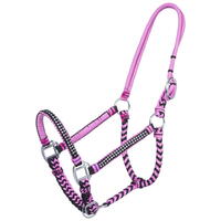 Braided Cord Halter with Crystal Accents